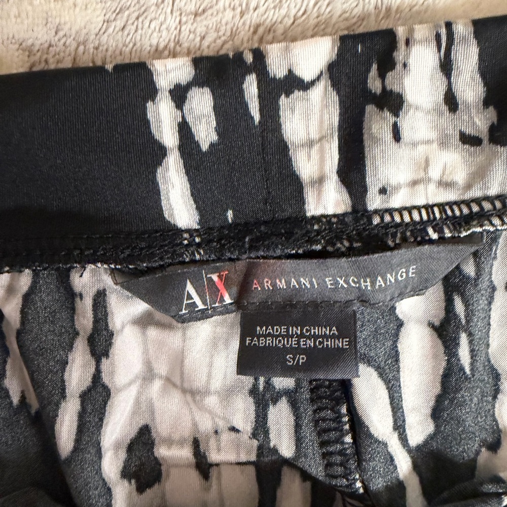 Armani Exchange Monochrome Patterned Leggings - image 2